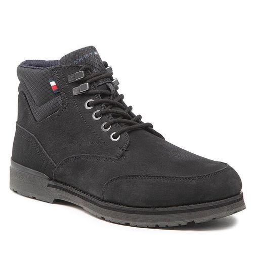 Boots Tommy Hilfiger Outdoor Hilfiger Nubuck Mix Boot FM0FM04201 Black BDS - Chaussures.fr - Modalova