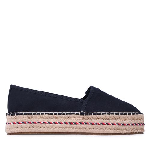 Espadrilles Tommy Hilfiger Embroidered Flatform FW0FW07014 Space Blue DW6 - Chaussures.fr - Modalova