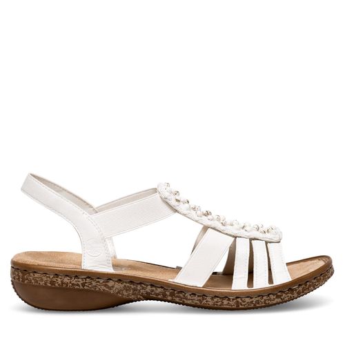 Sandales Rieker 62809-60 Blanc - Chaussures.fr - Modalova