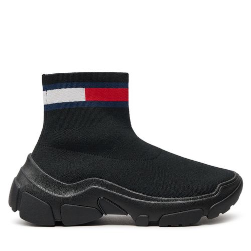 Sneakers Tommy Jeans Tjw Sock Boot EN0EN02446 Black BDS - Chaussures.fr - Modalova