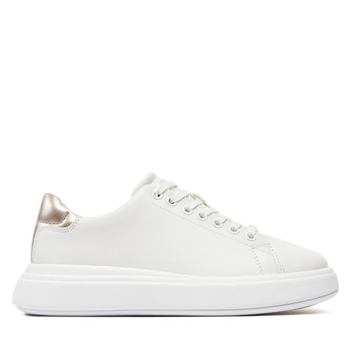 Sneakers Calvin Klein Cupsole Lace Up Leather HW0HW01987 White/Crystal Gray 02Z - Chaussures.fr - Modalova