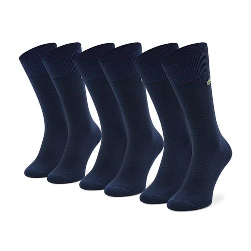 Lot de 3 paires de chaussettes hautes unisexe Lacoste RA4261 Bleu marine - Chaussures.fr - Modalova