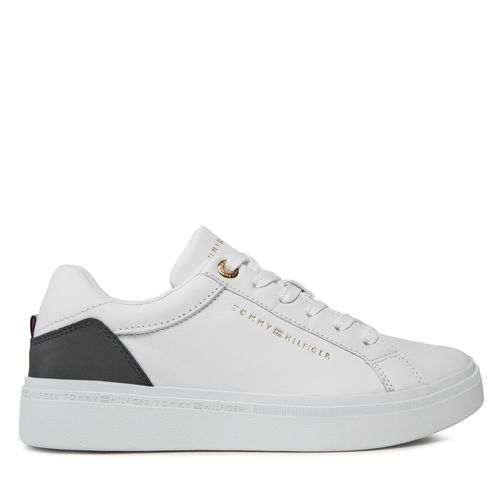 Sneakers Tommy Hilfiger Elevated Essential Court Sneaker FW0FW07635 Blanc - Chaussures.fr - Modalova