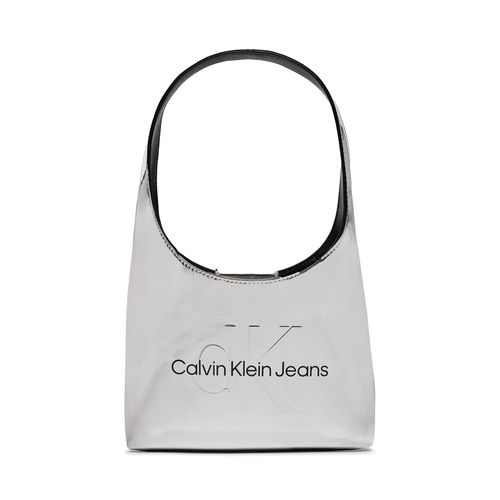 Sac à main Calvin Klein Jeans Sculpted Arc Shoulderbag22 K60K611860 Argent - Chaussures.fr - Modalova