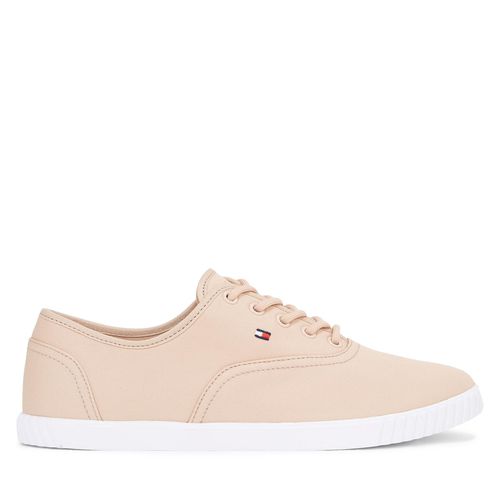 Tennis Tommy Hilfiger Canvas Lace Up Sneaker FW0FW07805 Misty Blush TRY - Chaussures.fr - Modalova