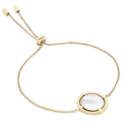 Bracelet Fossil Mother Of Pearl JF03799710 Gold - Chaussures.fr - Modalova