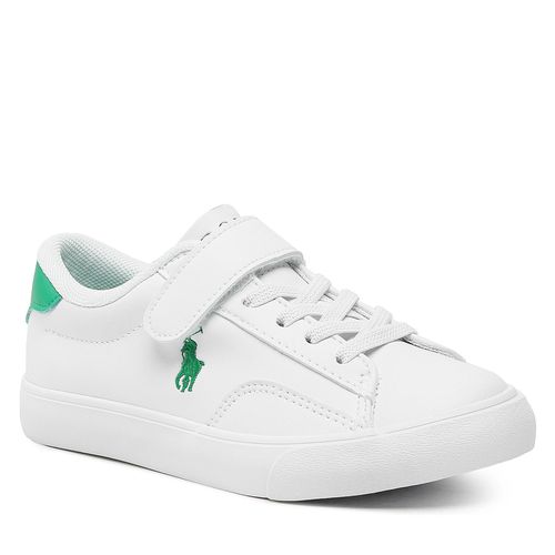 Sneakers Polo Ralph Lauren Theron V Ps RF104101 White Smooth PU/Green w/ Green PP - Chaussures.fr - Modalova