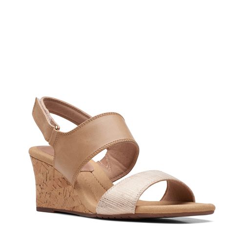 Sandales Clarks Kyarra Faye 26171239 Warm Beige Lea - Chaussures.fr - Modalova