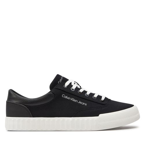 Sneakers Calvin Klein Jeans Skater Vulc Low Laceup Mix In Dc YM0YM00903 Black/Bright White 0GM - Chaussures.fr - Modalova