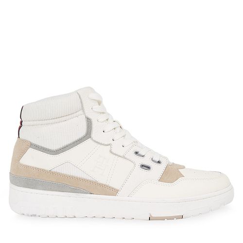 Sneakers Tommy Hilfiger Th Basket Better Midcut Lth Mix FM0FM04793 Weathered White AC0 - Chaussures.fr - Modalova