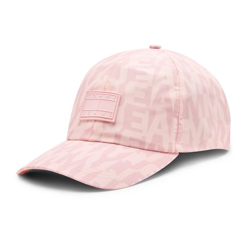 Casquette Tommy Jeans Logomania AW0AW14598 Rose - Chaussures.fr - Modalova