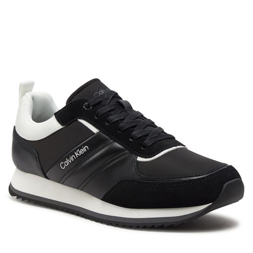 Sneakers Calvin Klein Low Top Lace Up Mix HM0HM01399 Black/White 0GN - Chaussures.fr - Modalova