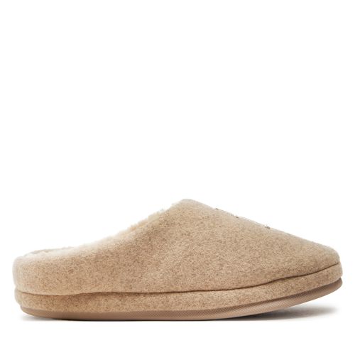 Chaussons Tommy Hilfiger Th Embroidered Basics Slipper FW0FW08135 Beige - Chaussures.fr - Modalova