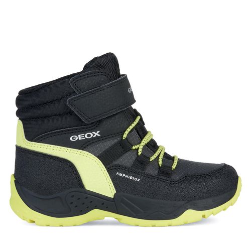 Bottes de neige Geox J Sentiero Boy B Abx J26FSC 0FUCE C0802 M Black/Lime - Chaussures.fr - Modalova