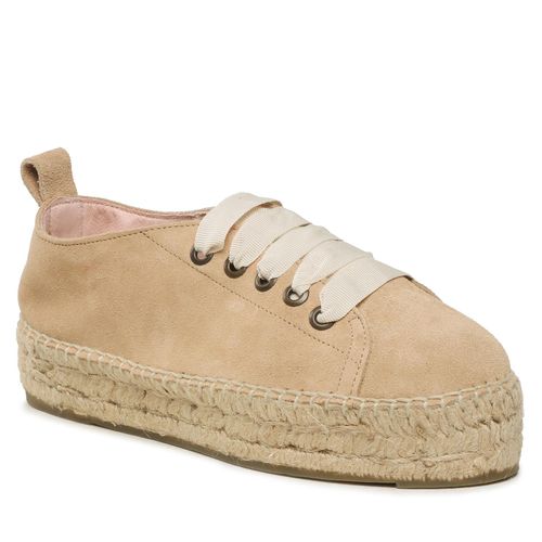 Espadrilles Manebi Lace-Up Espadrilles K 1.1 E0 Champagne Beige - Chaussures.fr - Modalova