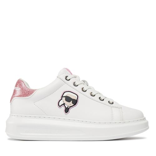 Sneakers KARL LAGERFELD KL62530N White Lthr w/Pink 01P - Chaussures.fr - Modalova
