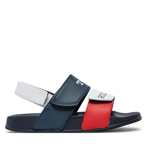 Sandales Tommy Hilfiger Velcro T1B2-33454-1172 S White/Blue/Red Y003 - Chaussures.fr - Modalova