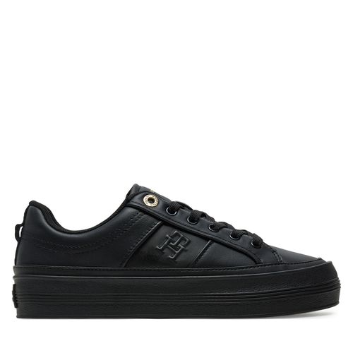 Sneakers Tommy Hilfiger Essential Vulc Sneaker Monogram FW0FW07945 Noir - Chaussures.fr - Modalova