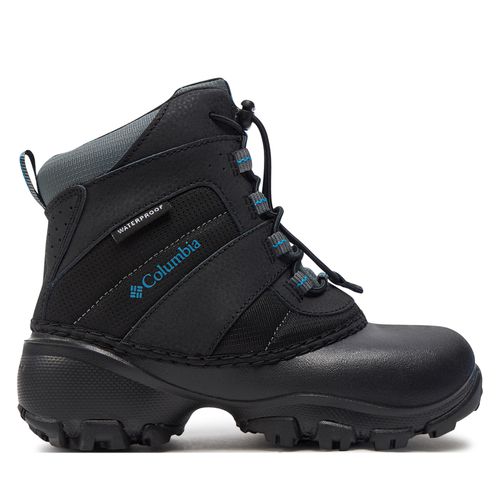 Bottes de neige Columbia Youth Rope Tow III Waterproof BY1322 Black/Dark Compass 010 - Chaussures.fr - Modalova