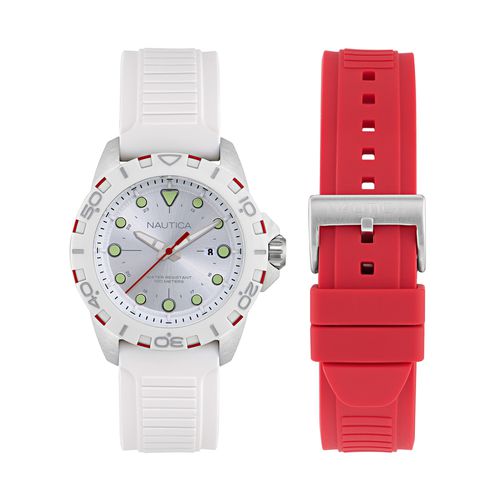 Montre Nautica Nsr NAPNRS406 White/White - Chaussures.fr - Modalova