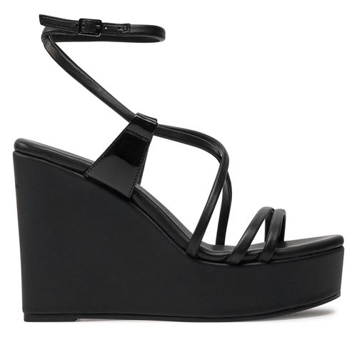 Sandales Calvin Klein Wedge Sandal 70 Lth HW0HW01952 Ck Black BEH - Chaussures.fr - Modalova