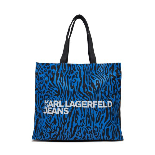 Sac à main Karl Lagerfeld Jeans 240J3901 Blue Animal Print - Chaussures.fr - Modalova