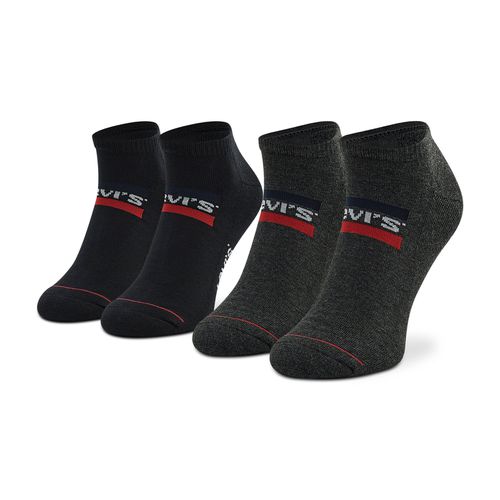 Lot de 2 paires de chaussettes basses unisexe Levi's® 701219507 Mid Grey/Black - Chaussures.fr - Modalova