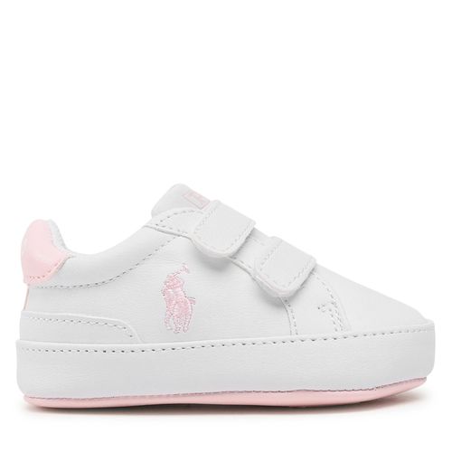 Sneakers Polo Ralph Lauren Heritage Court Ii Ez Layette RL100733 White Smooth/Lt Pink w/ Lt Pink PP - Chaussures.fr - Modalova