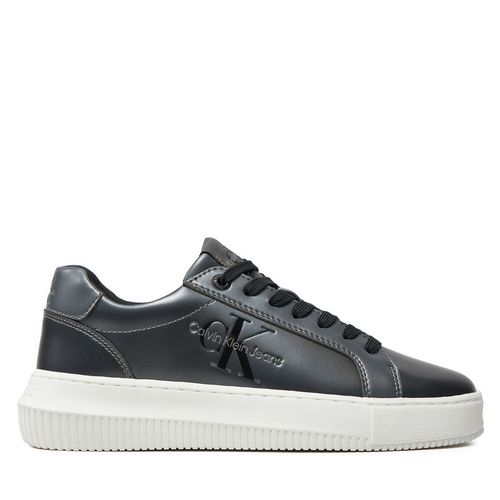 Sneakers Calvin Klein Jeans Chunky Cupsole Laceup Lth Ml Mtl YW0YW01517 Noir - Chaussures.fr - Modalova