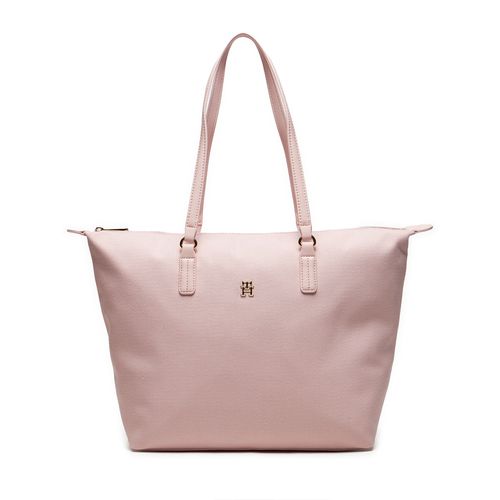Sac à main Tommy Hilfiger Poppy Canvas Tote AW0AW15983 Whimsy Pink TJQ - Chaussures.fr - Modalova
