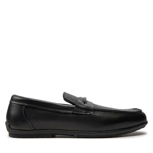 Mocassins Calvin Klein Driving Shoe Metal Bar Mono HM0HM01433 Black Mono Perf 0GK - Chaussures.fr - Modalova