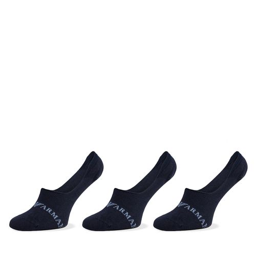Lot de 3 paires de socquettes Emporio Armani 306227 4R254 70435 Bleu marine - Chaussures.fr - Modalova