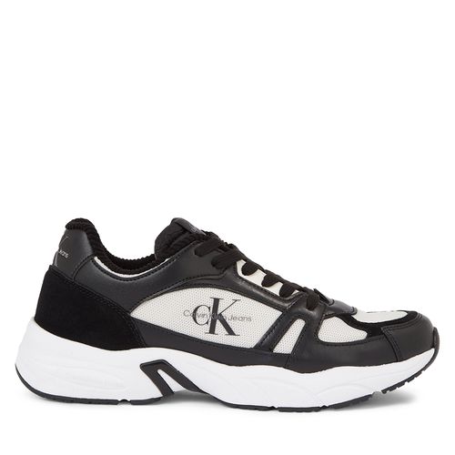 Sneakers Calvin Klein Jeans Retro Tennis Laceup Coui YM0YM00793 Black/Creamy White 00W - Chaussures.fr - Modalova
