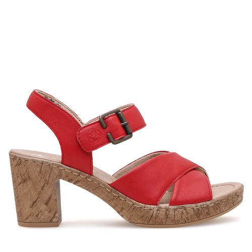 Sandales Rieker 66853-33 Rouge - Chaussures.fr - Modalova