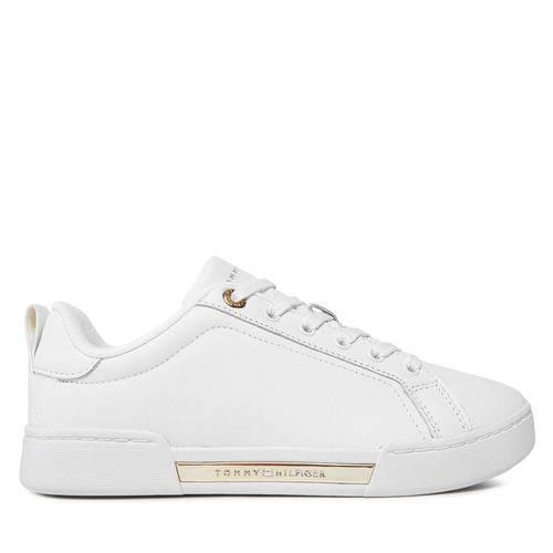Sneakers Tommy Hilfiger Chique Court Sneaker FW0FW07634 Blanc - Chaussures.fr - Modalova