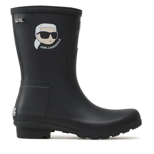 Bottes de pluie KARL LAGERFELD KL47073N Noir - Chaussures.fr - Modalova