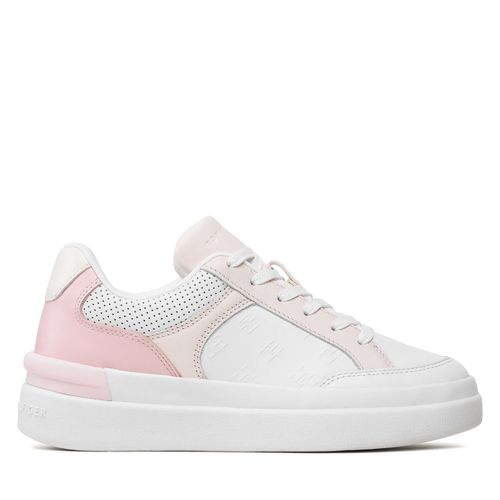 Sneakers Tommy Hilfiger Embossed Court Sneaker FW0FW07297 Misty Pink TH2 - Chaussures.fr - Modalova
