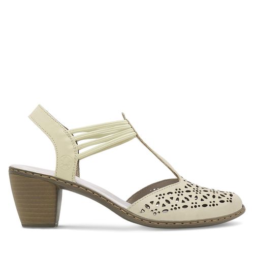 Sandales Rieker 40969-80 Blanc - Chaussures.fr - Modalova