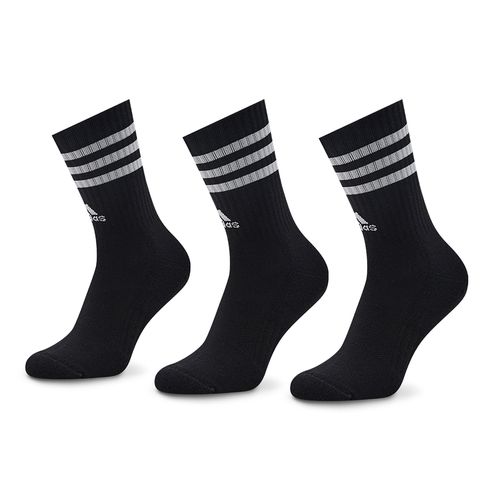 Lot de 3 paires de chaussettes hautes unisexe adidas 3-Stripes IC1321 Black/White - Chaussures.fr - Modalova