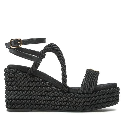 Sandales Pinko Brigitte Wedge Corda Intrecciata PE 23 BLKG1 100869 A0R3 Nero Limousine Z99 - Chaussures.fr - Modalova