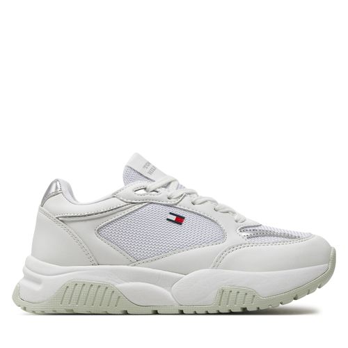 Sneakers Tommy Hilfiger T3A9-33219-1695 Bianco/Argento X025 - Chaussures.fr - Modalova