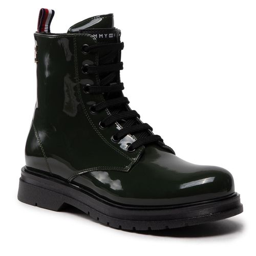 Bottes de randonnée Tommy Hilfiger Lace-Up Bootie T4A5-32412-0775 S Green 400 - Chaussures.fr - Modalova