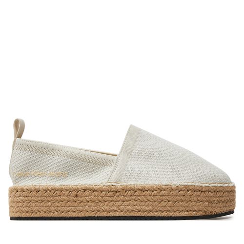 Espadrilles Calvin Klein Jeans Platform Espadrille Uc YW0YW01377 Creamy White/Bright White 0F9 - Chaussures.fr - Modalova