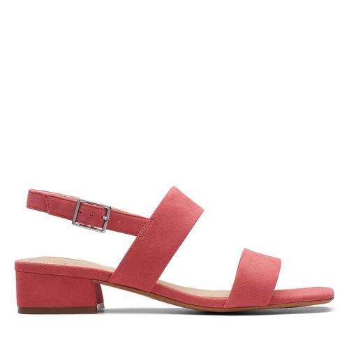 Sandales Clarks Seren25 Strap 26171864 Strawberry Suede - Chaussures.fr - Modalova