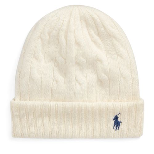 Bonnet Polo Ralph Lauren 455956315002 Écru - Chaussures.fr - Modalova