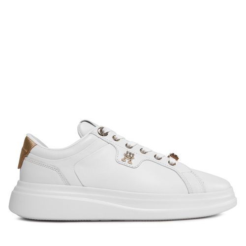 Sneakers Tommy Hilfiger Pointy Court Sneaker Hardware FW0FW07780 White/Gold 0K7 - Chaussures.fr - Modalova