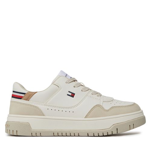 Sneakers Tommy Hilfiger Low Cut Lace-Up Sneaker T3X9-33366-1269 S Beige/Off White A360 - Chaussures.fr - Modalova