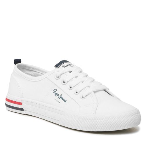 Tennis Pepe Jeans Brady Basic Boy PBS30549 White 800 - Chaussures.fr - Modalova