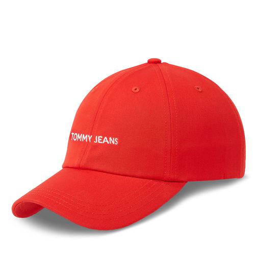 Casquette Tommy Jeans Tjw Linear Logo Cap AW0AW15845 Medium Red XLD - Chaussures.fr - Modalova