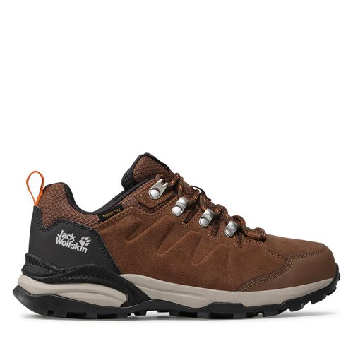 Chaussures de trekking Jack Wolfskin Refugio Texapore Low W 4050821 Brown/Apricot - Chaussures.fr - Modalova